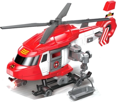 Helicóptero de bomberos con efectos realistas