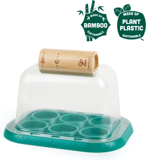 Hape Nature Fun mini invernadero de bambú para pequeños jardineros