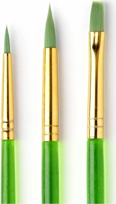 Pinceles para pintura facial - 3 uds