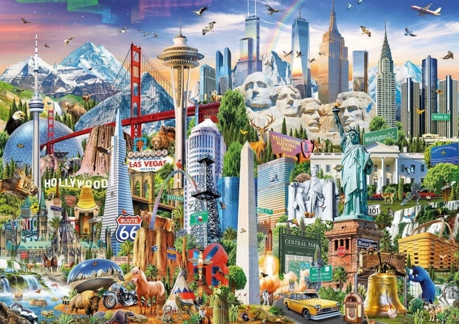 Puzzle Educa Maravillas de Norteamérica 1500 piezas