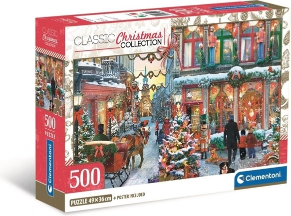 Puzzle Clementoni 500 piezas Compact Joy of Christmas