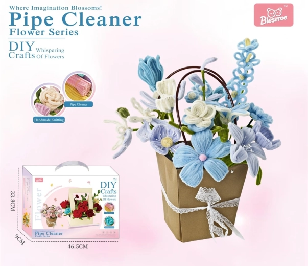 Set creativo DIY para hacer un ramo de flores para niños
