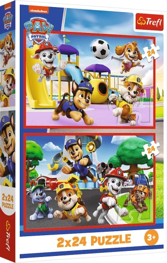 Puzle 2×24 Psí den zábavy – PAW PATROL de Trefl