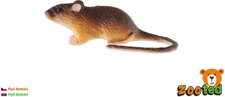 Figura de ratón doméstico de 7 cm
