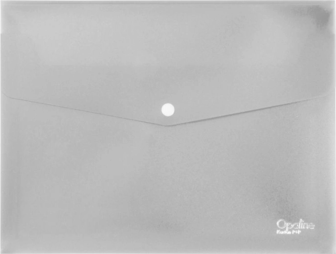 Carpeta tipo sobre A4 con broche de presión, transparente, extensible 2 cm (350 µm), paquete de 5 uds
