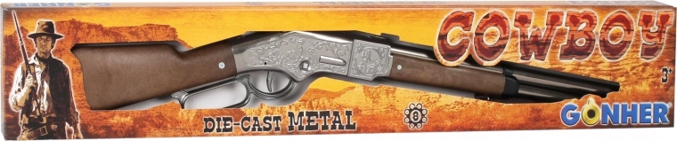 Rifle vaquero metálico para 8 cartuchos Gonher