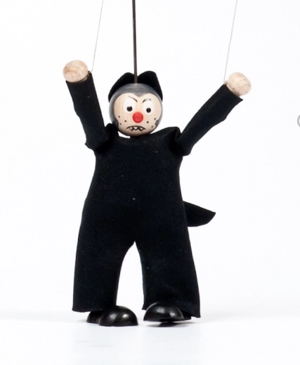 Gerlich marioneta de madera lobo Richard 12 cm