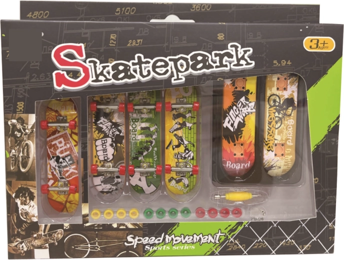 Juego de skateboard para niños, 6 piezas