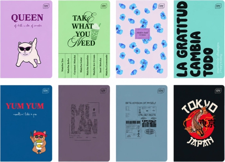 Cuaderno escolar A5, pauta gruesa, 60 hojas, mezcla de motivos Interdruk - 1 unidad