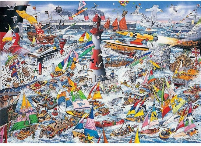 Puzzle Amo los barcos 1000 piezas de Gibsons