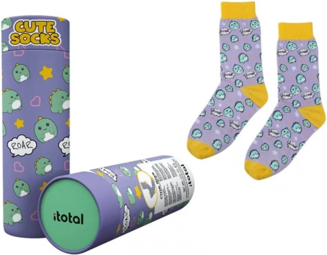 Calcetines de algodón con dinosaurios