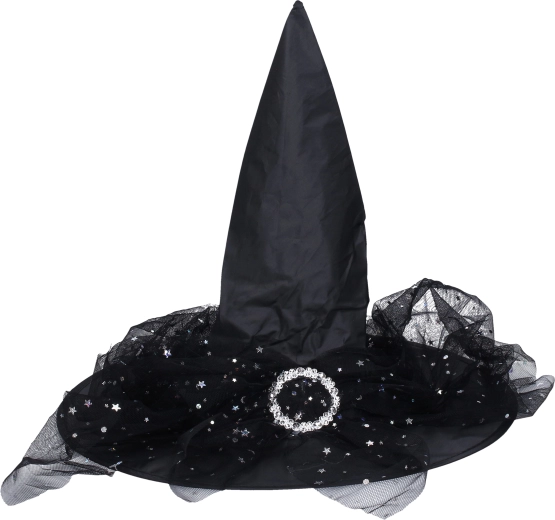 Sombrero de bruja de carnaval 38 × 33 cm