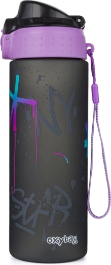 Botella para beber OXY Click 600 ml graffiti girl