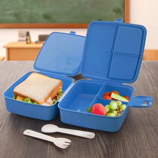 Espacio dividido para un snack bien organizado