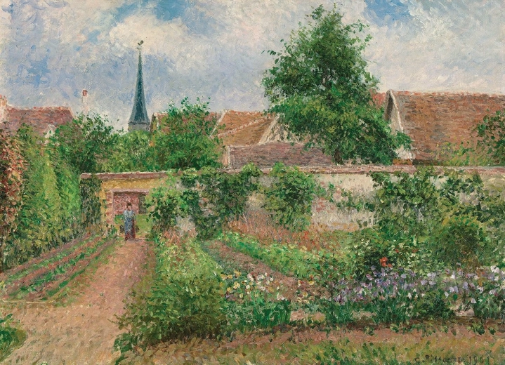 EUROGRAPHICS puzzle huerto de verduras en Eragny, 1000 piezas