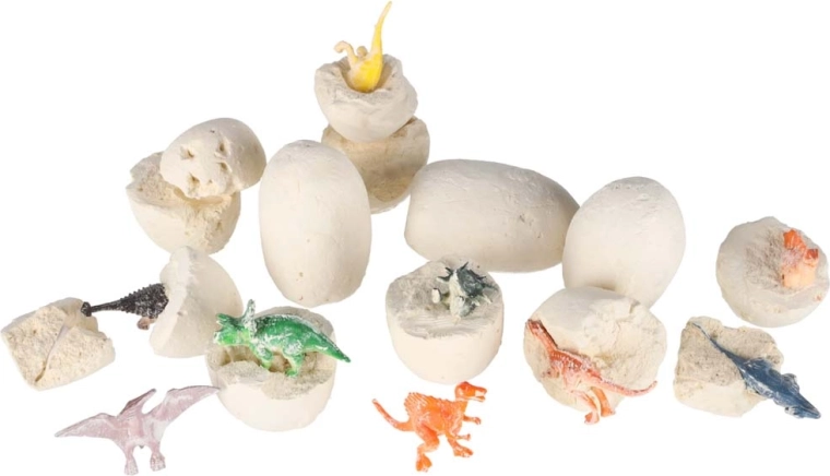 12 huevos, 12 sorpresas de dinosaurios