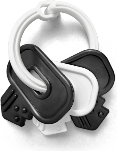 Llaves sonajero en blanco y negro para bebés