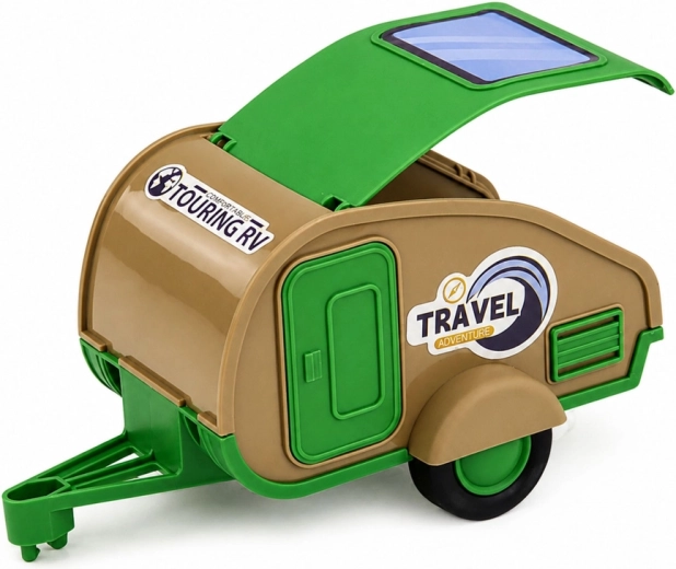 Caravana con techo abatible