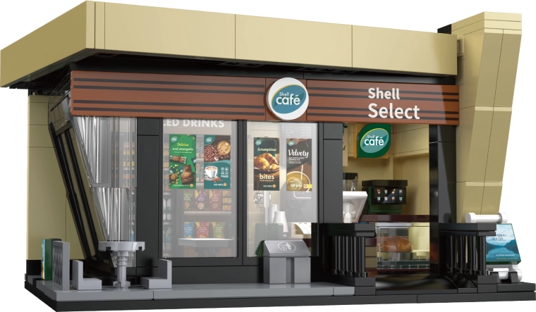 Aspecto auténtico de Shell Café