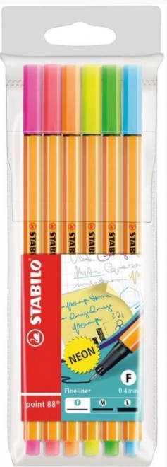 Stabilo set de liners Neon 6 uds.