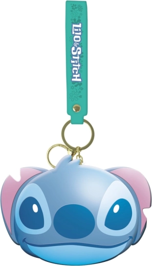 Llavero con mini monedero STITCH azul