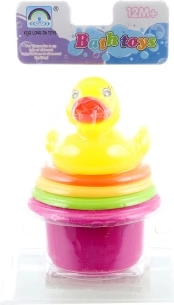 Vasitos de colores con patito para el agua