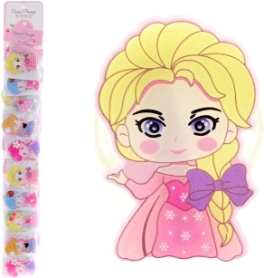 Pinza con princesa – clip decorativo de plástico (10 uds)