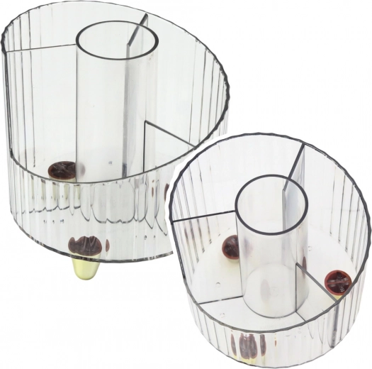 Organizador para material de oficina transparente blanco