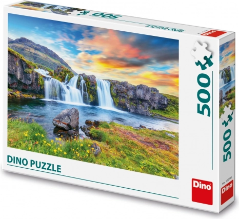 Puzzle DINO Cascada islandesa 500 piezas