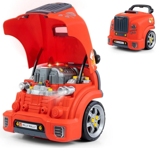 Milly Mally N-GINE – modelo realista de la parte delantera del coche con capó abatible, luces y sonidos