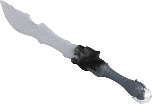Espada luminosa con empuñadura con forma de león – gris