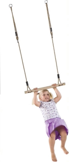 Barra de madera resistente para juego activo
