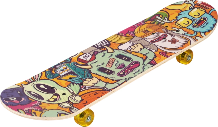 Skateboard Monsters 31" – monstruitos de colores