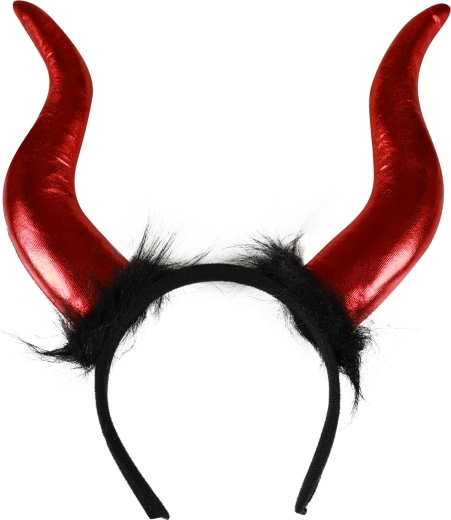 Cuernos de diablo maxi infernales en diadema