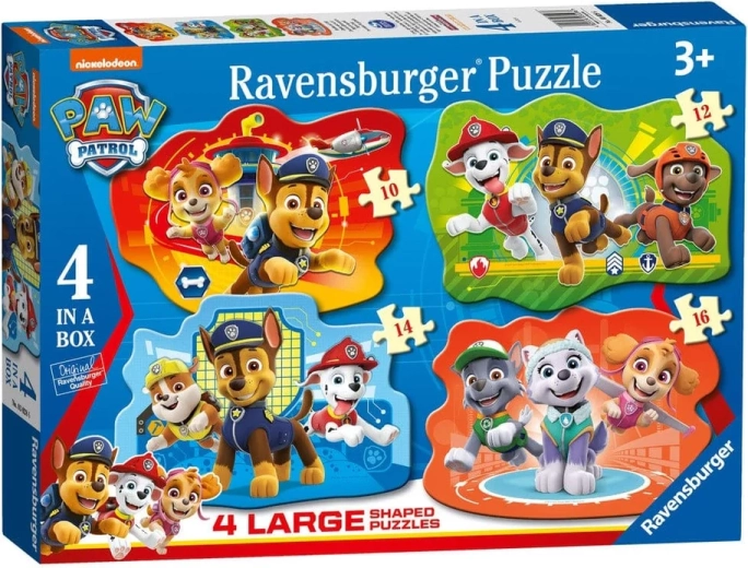 Puzzle Ravensburger Patrulla Canina 4 en 1 (10–16 piezas)