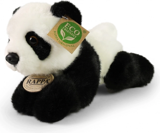 Panda de peluche tumbada 20 cm ECO‑FRIENDLY RAPPA