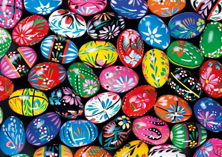Puzzle de huevos de Pascua pintados 1000 piezas