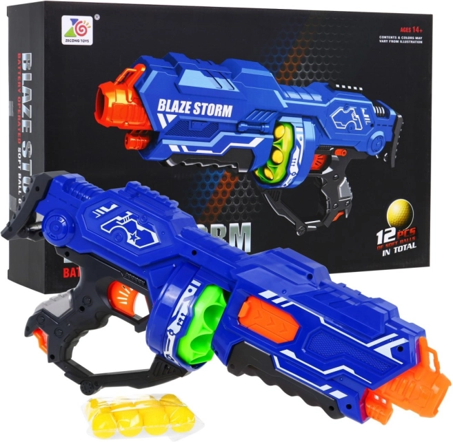 Bláster BLAZE STORM para adolescentes 14+ con bolitas de espuma y empuñadura adicional