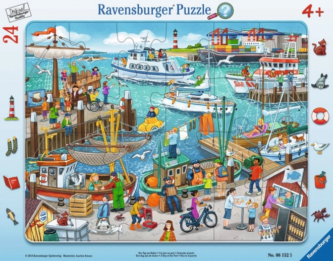 Ravensburger Puzzle Un día en el puerto 24 piezas