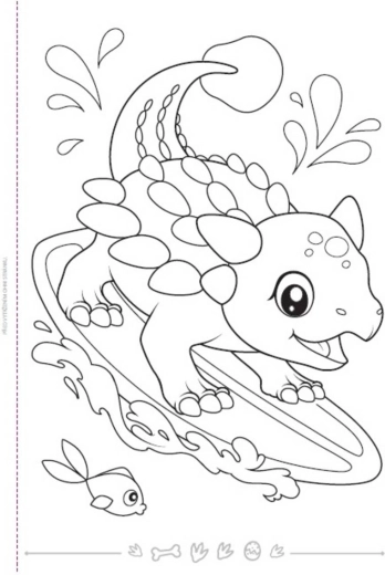 Motivos de dinos que favorecen la concentración