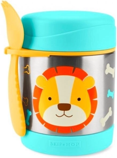 Skip Hop Zoo Termo de acero inoxidable para niños con cocodrilo