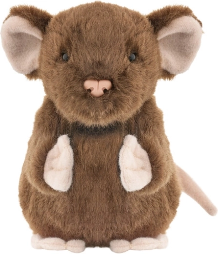 Ratón de peluche marrón 13 cm
