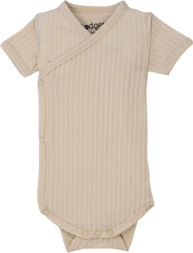 Body infantil Lodger de manga corta Seersucker Birch, talla 80