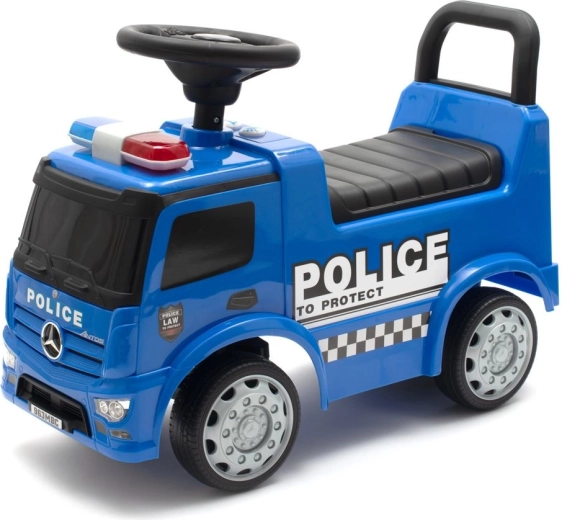 Correpasillos infantil policial MERCEDES Baby Mix con sonidos – azul