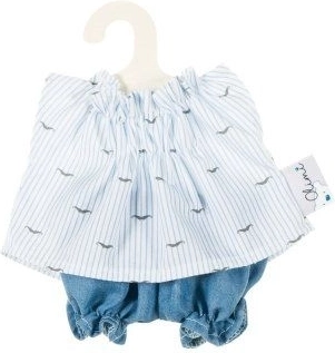 Conjunto de ropa para muñeca con bigotes 21 cm