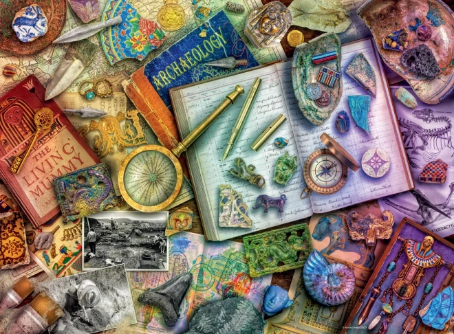 Puzzle Ravensburger Mesa del Arqueólogo, 500 piezas
