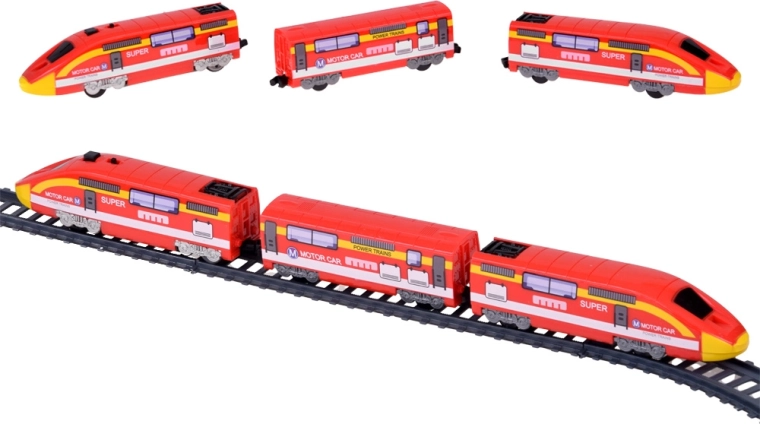 Tren eléctrico moderno con 2 velocidades y luz