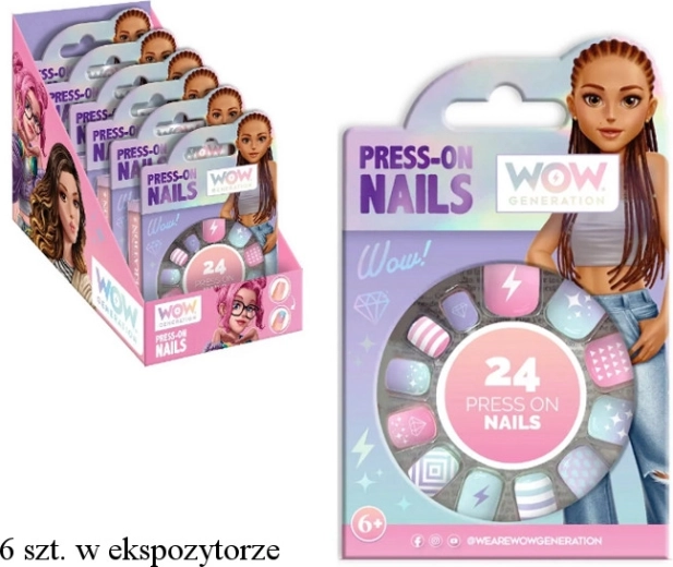 Uñas postizas WOW Generation (24 uds)