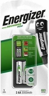 Energizer mini cargador AA/AAA + 2× AA Power Plus 2000 mAh