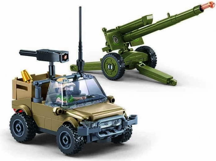 Sluban Army Obús y Vehículo – Set de Construcción
